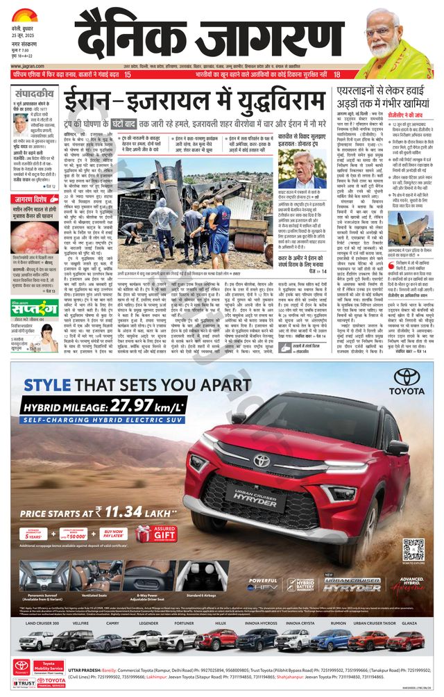 Dainik Jagran Bareilly Nagar