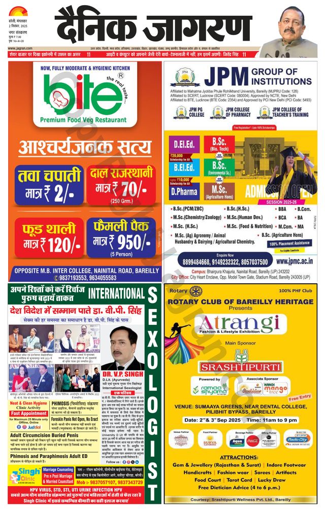 Dainik Jagran Bareilly Nagar
