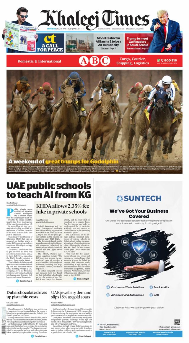 Get digital access to Khaleej Times May 05, 2025 issue