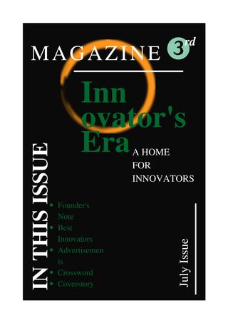 Innovator's Era - July 2021 Innovator's Era Cover - July 2021 Edition