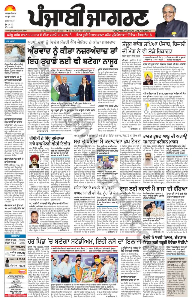 Punjab Jagran Gurdaspur