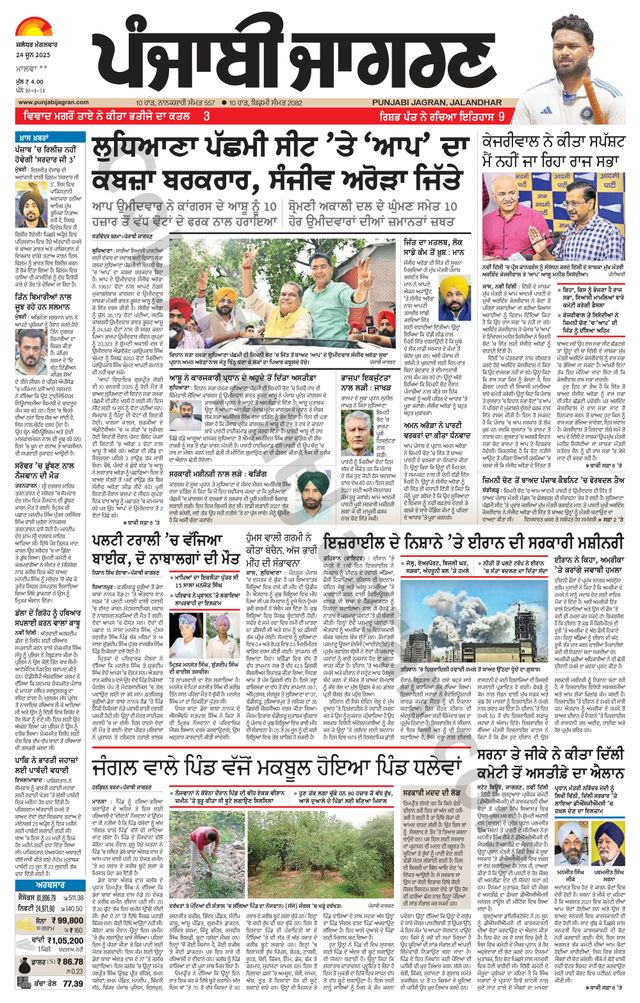 Punjab Jagran  Moga/Faridkot