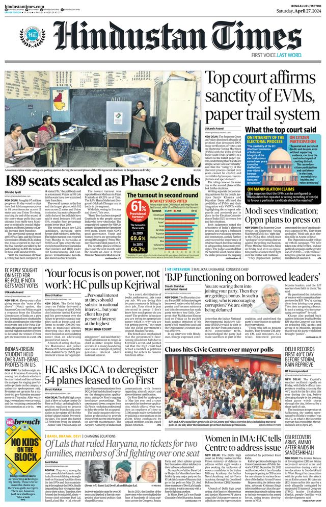 Hindustan Times Bengaluru