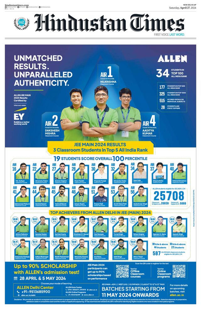 Hindustan Times West UP