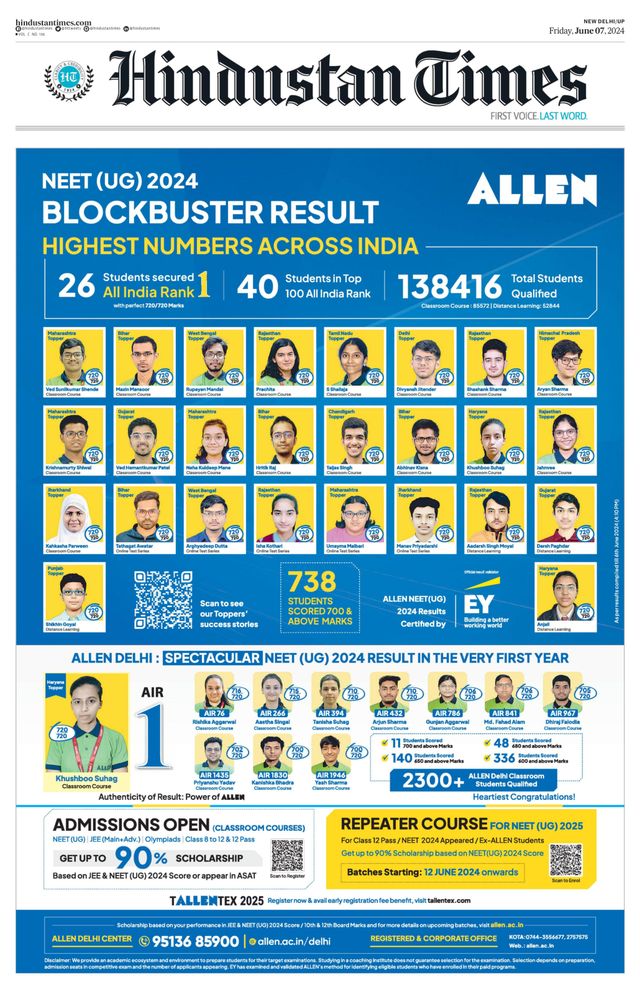 Hindustan Times West UP