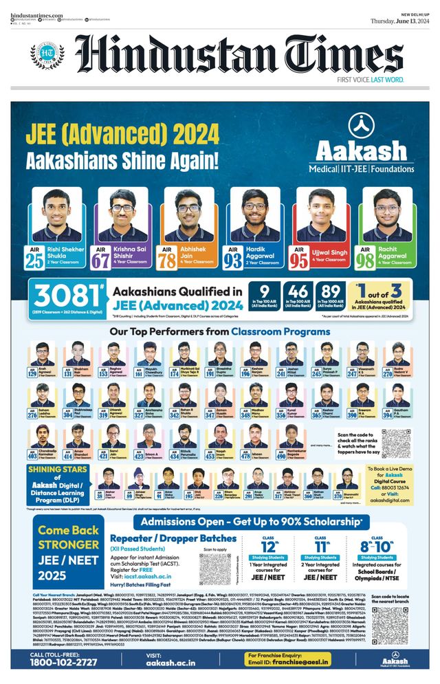 Hindustan Times West UP