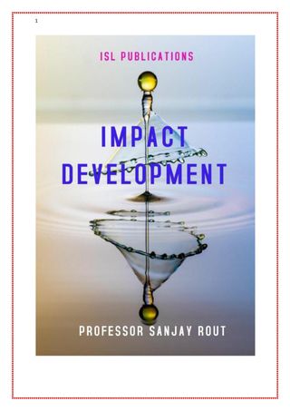 Impact Development - Professor Sanjay Rout Impact Development Cover - Professor Sanjay Rout Edition