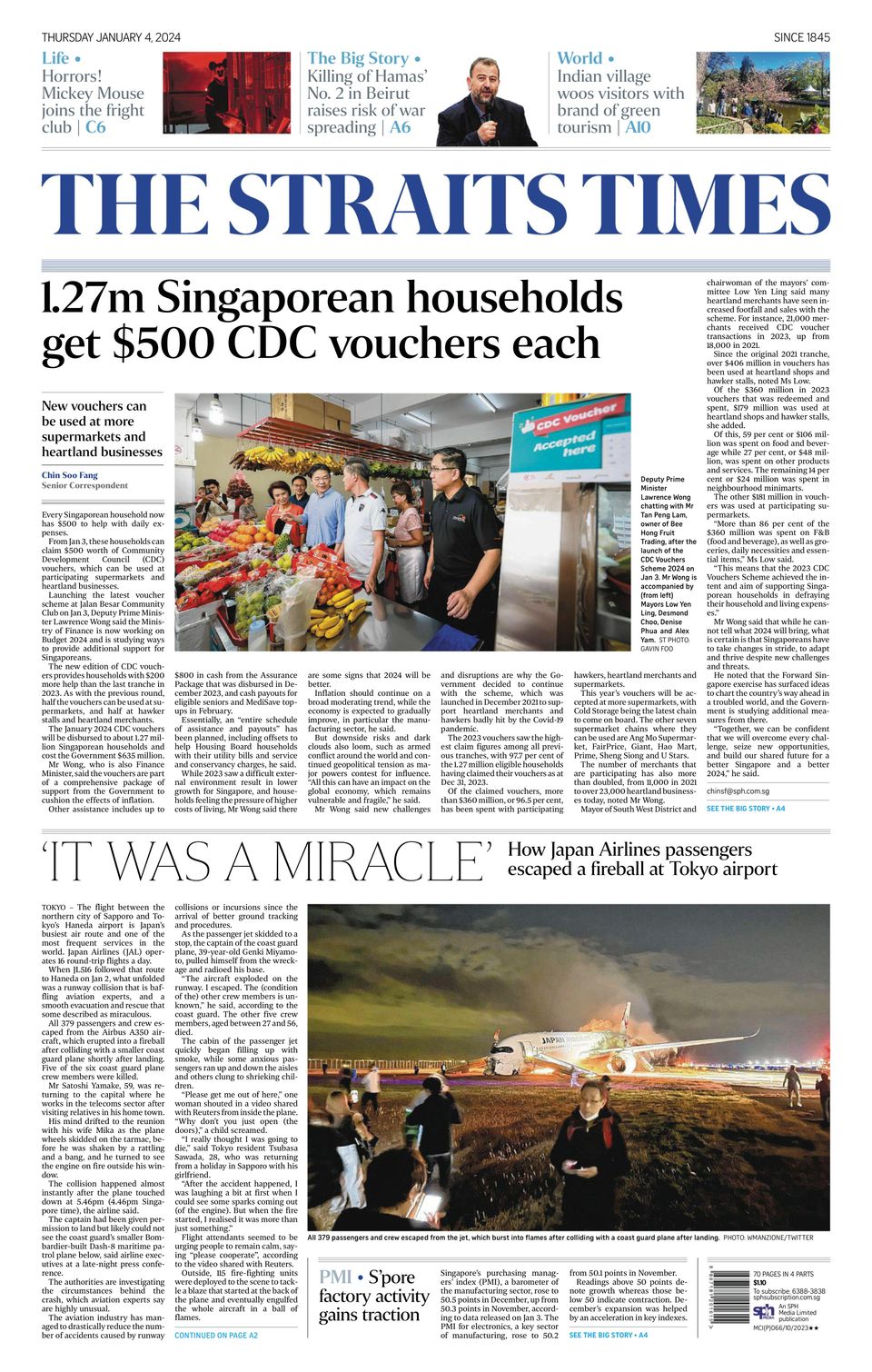 Get digital access to The Straits Times - January 04, 2024 issue 