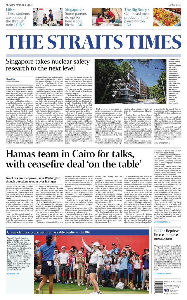 The Straits Times