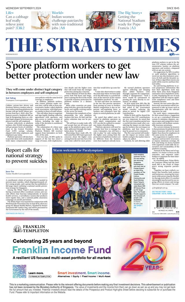 The Straits Times