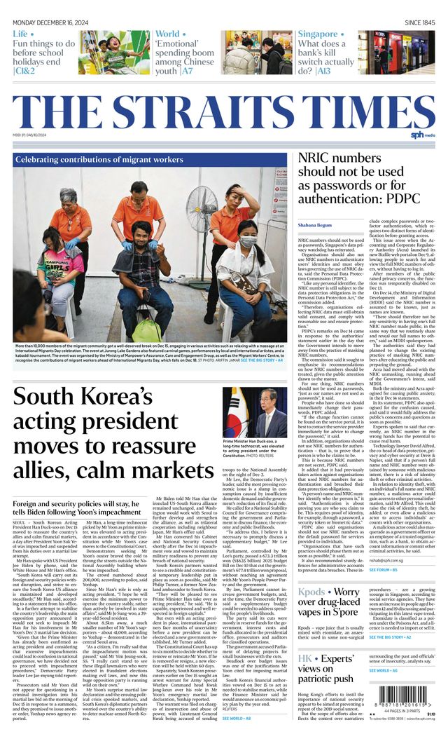 The Straits Times