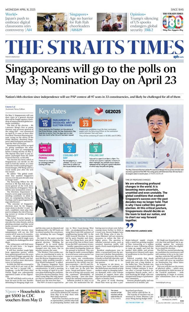 The Straits Times