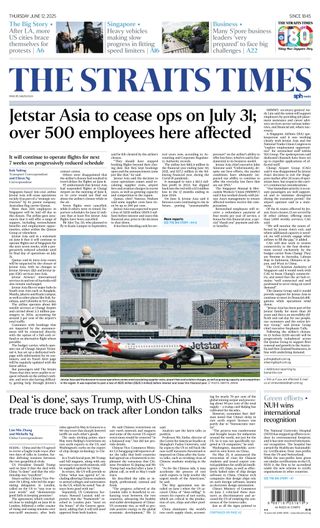 The Straits Times - June 11, 2025 The Straits Times Cover - June 11, 2025 Edition