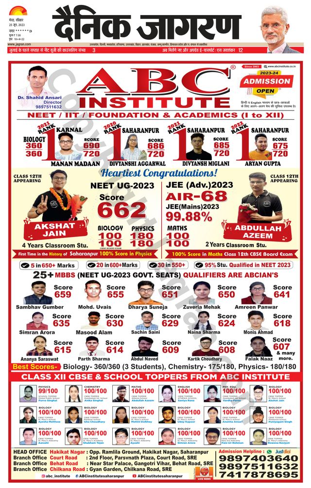 Dainik Jagran Saharanpur