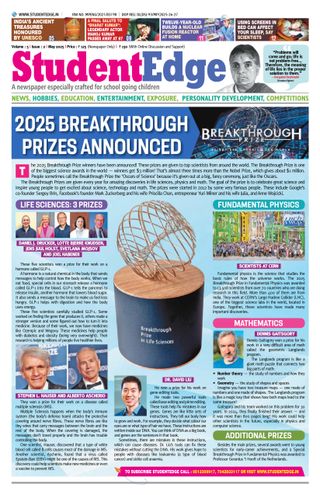 Student Edge - May 2025 Student Edge Cover - May 2025 Edition