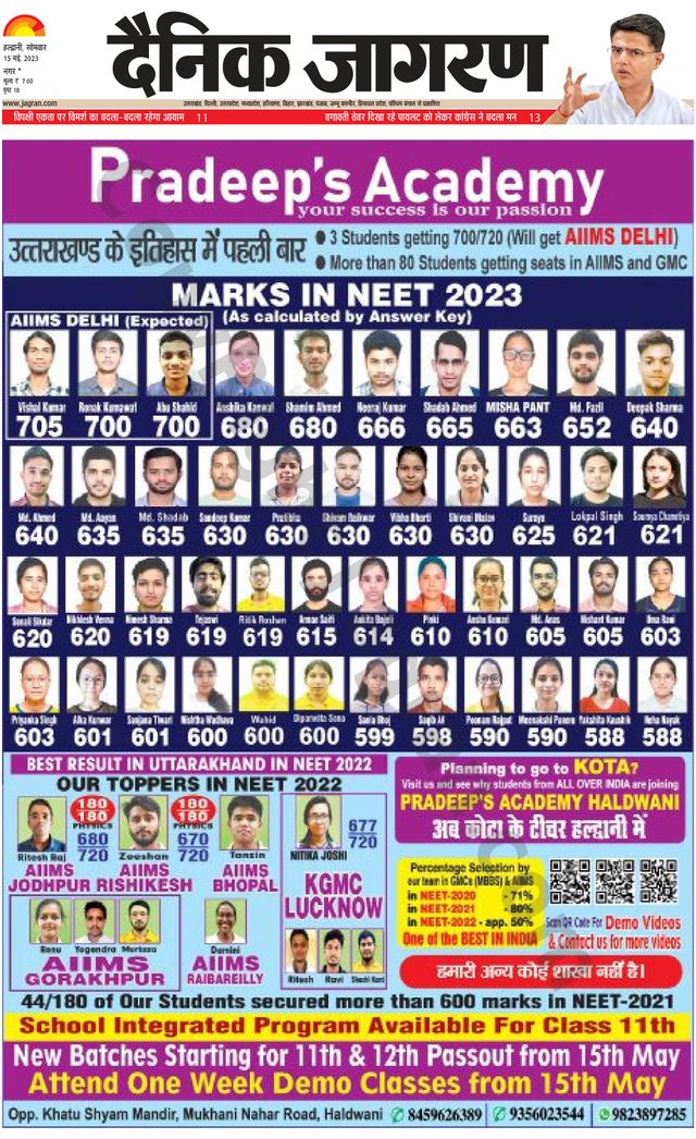 Dainik Jagran U.S.Nagar