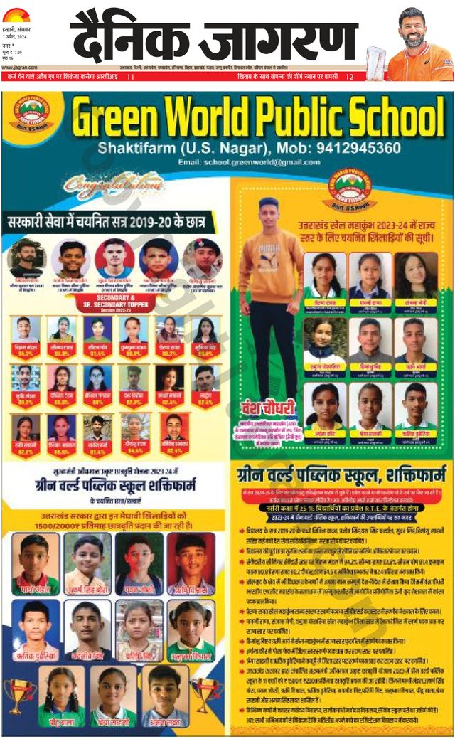 Dainik Jagran U.S.Nagar