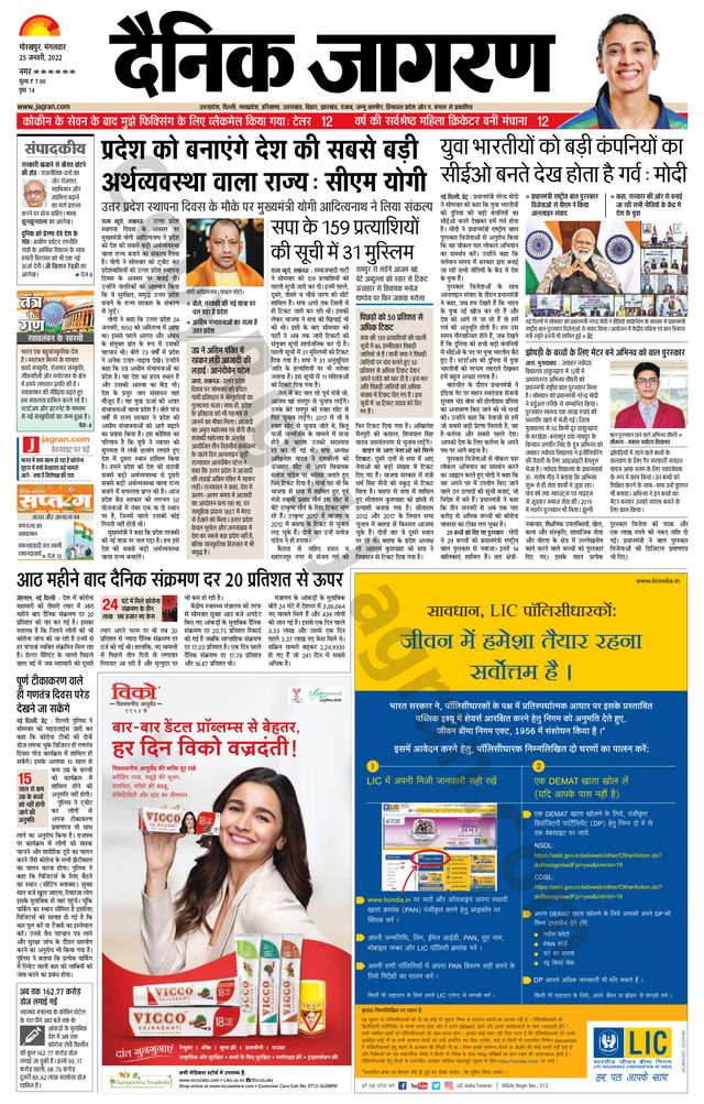Dainik Jagran Siddharth Nagar