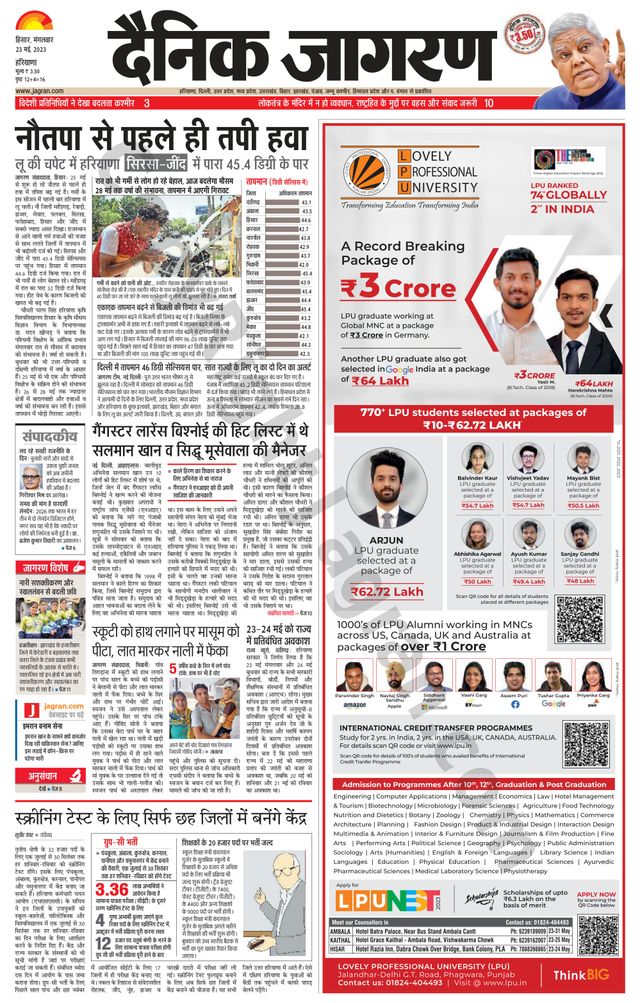 Dainik Jagran Fatehabad