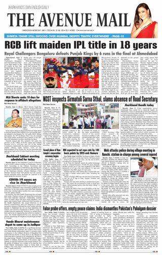 The Avenue Mail  Cover - June 04, 2025 Edition