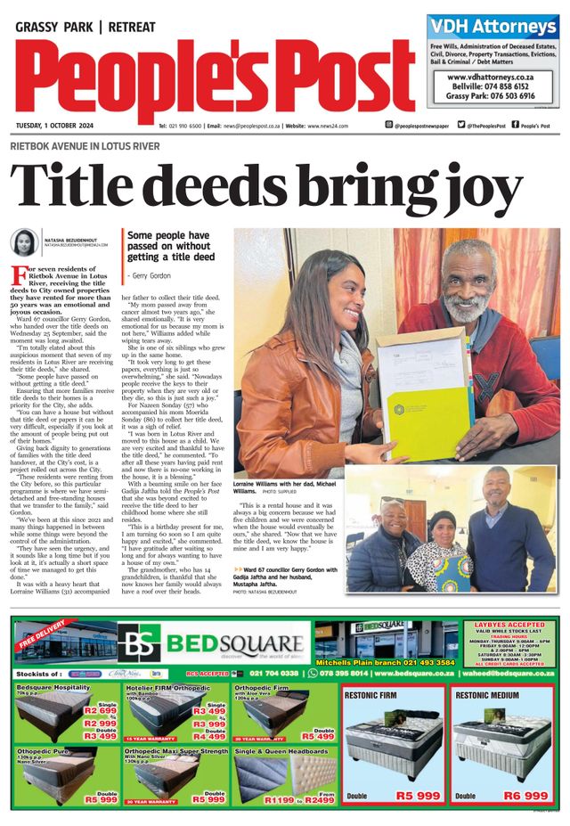 People’s Post Grassy Park & Retreat