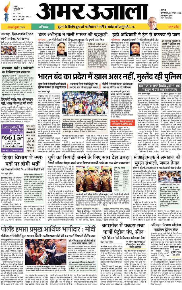 Amar Ujala Kasganj