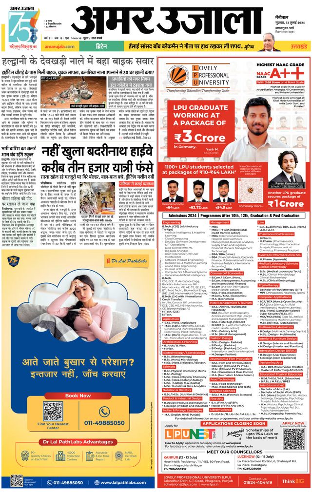 Amar Ujala Nainital