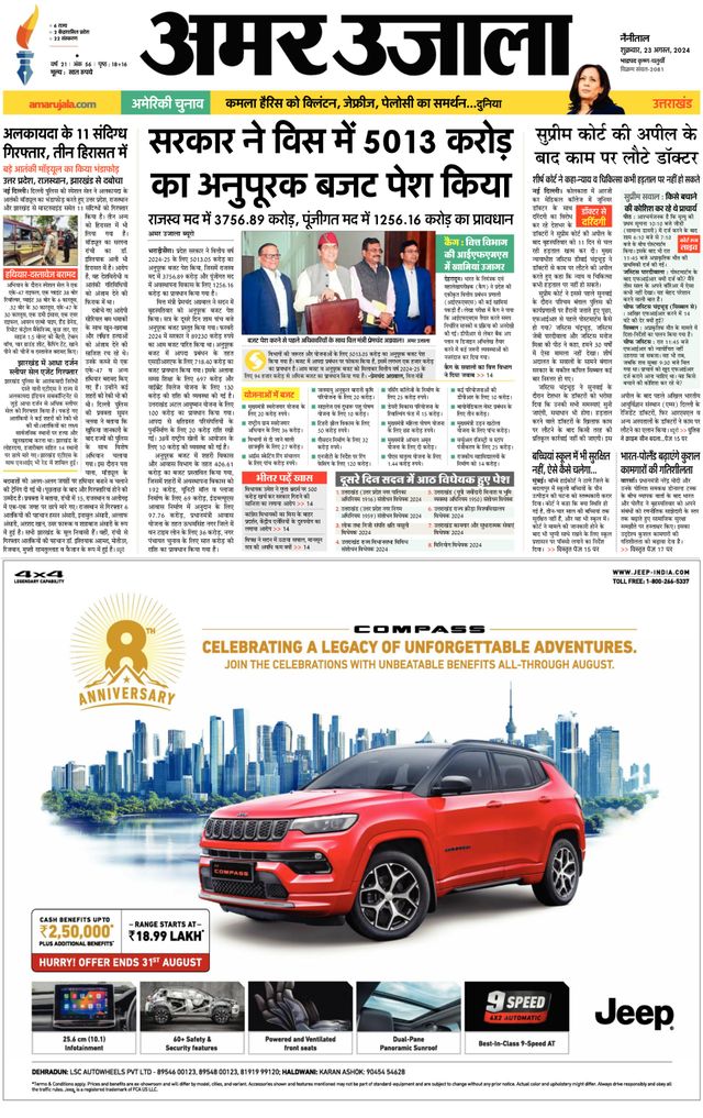 Amar Ujala Udhamsingh Nagar