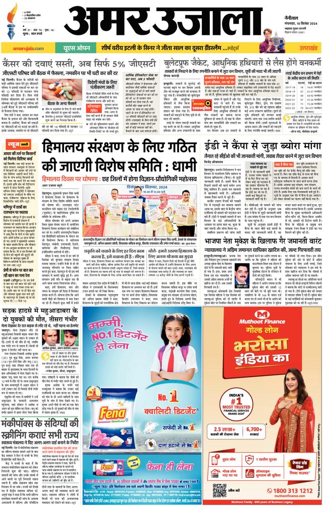 Amar Ujala Udhamsingh Nagar