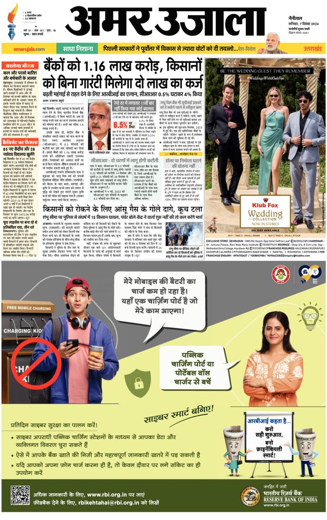 Amar Ujala Udhamsingh Nagar