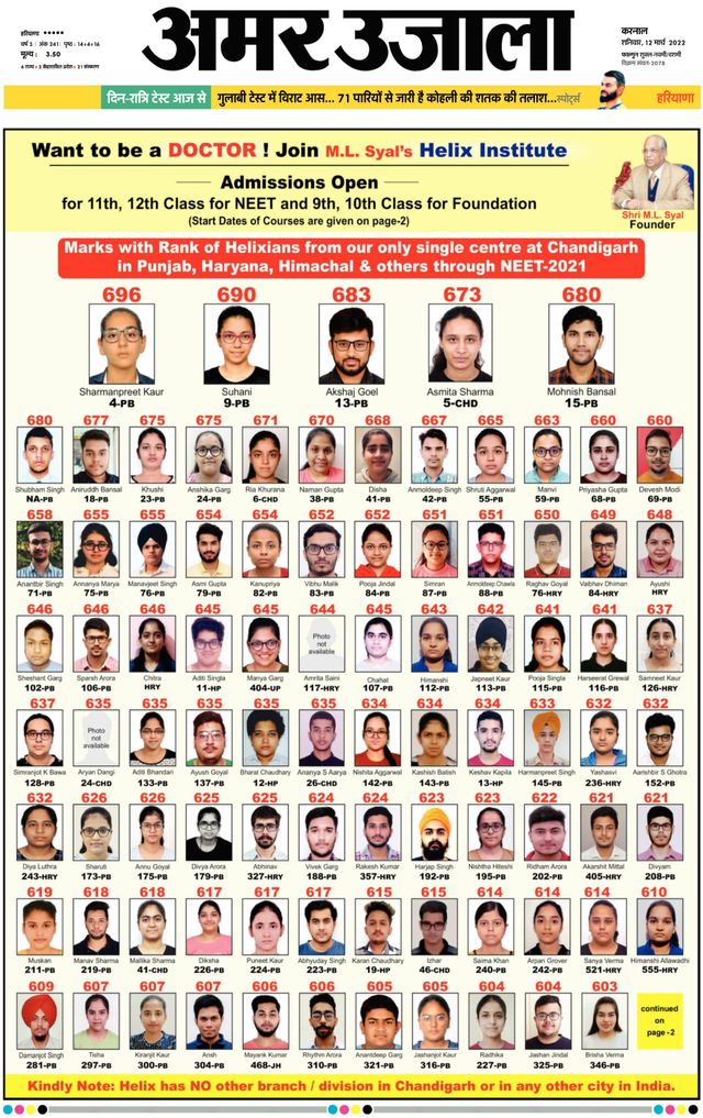 Amar Ujala Yamuna Nagar