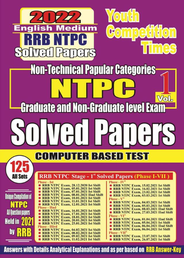 2022 RRB NTPC Volume-1