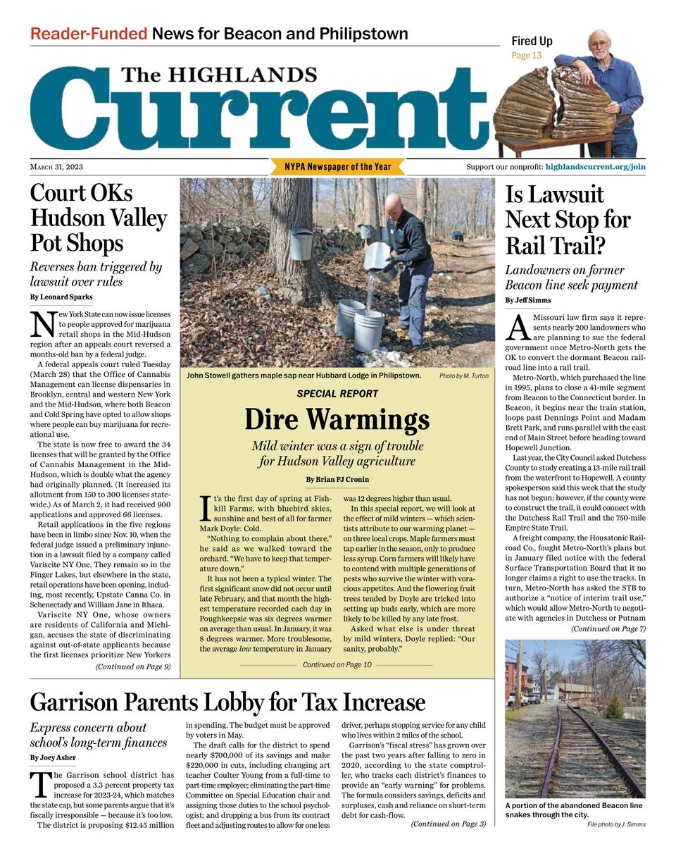 The Highlands CurrentMarch 31, 2023 Newspaper