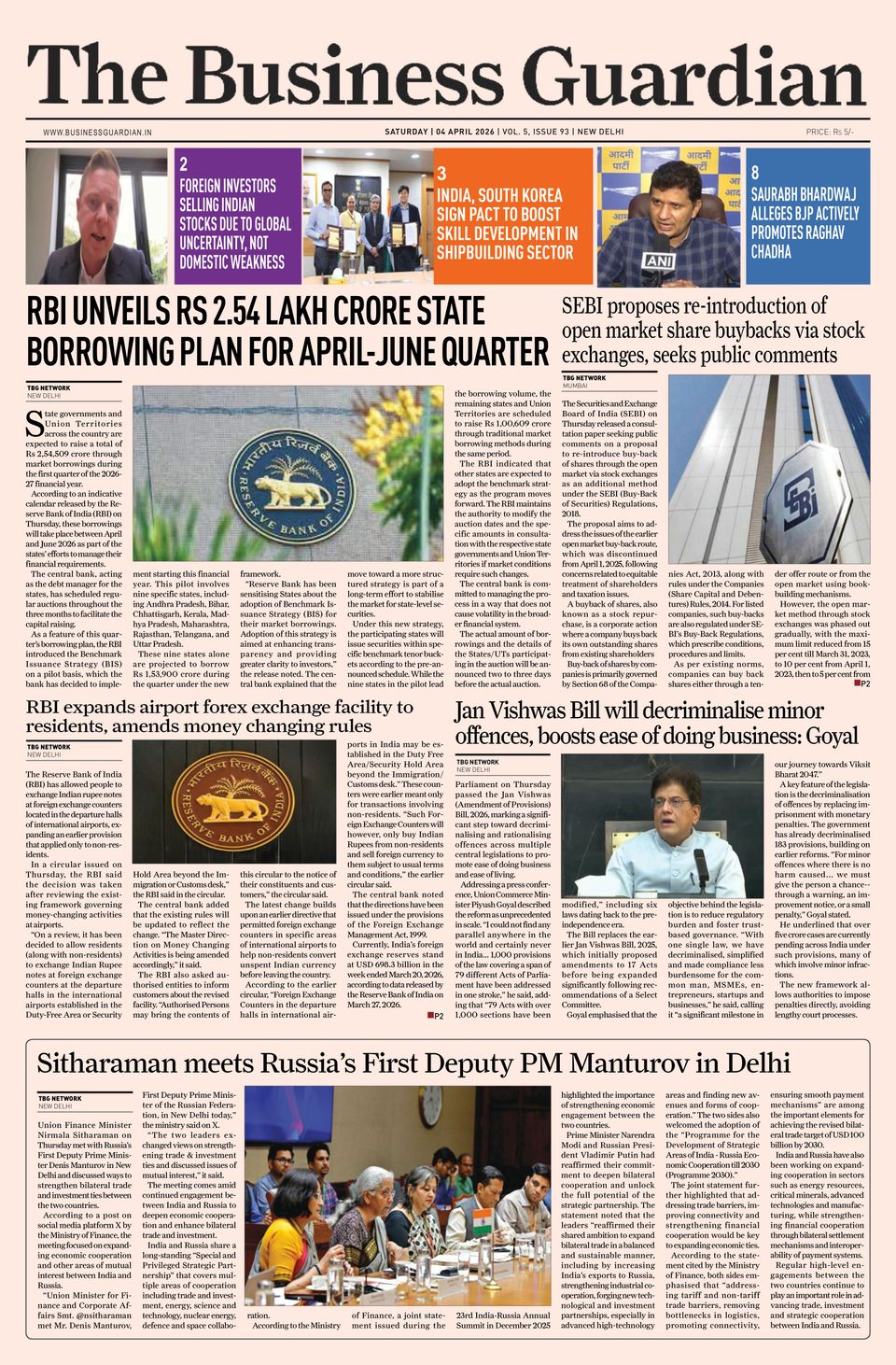 Get digital access to The Business Guardian - April 04, 2026 issue ...