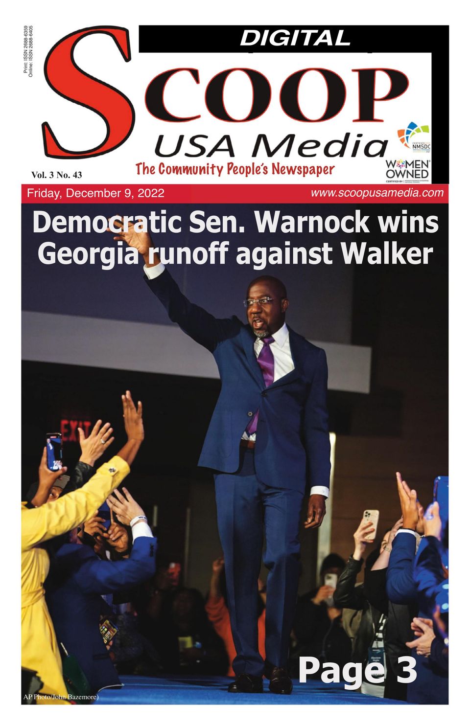 Scoop USA NewspaperDecember 09, 2022 Newspaper