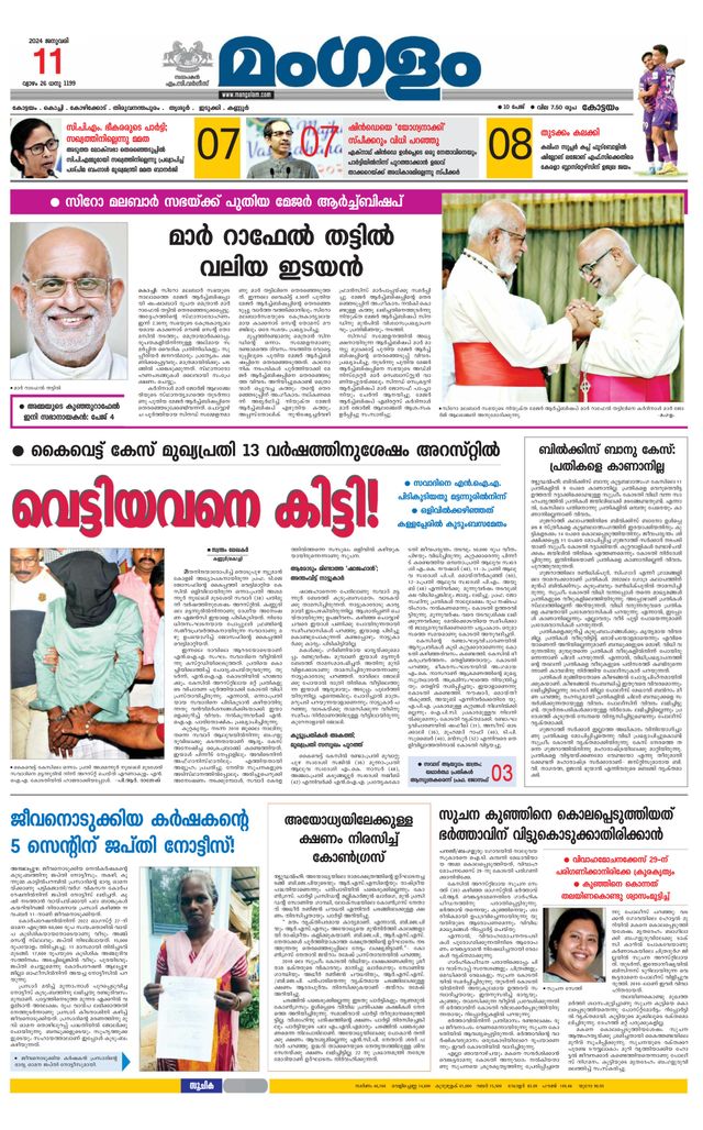 Mangalam Daily Pathanmthitta