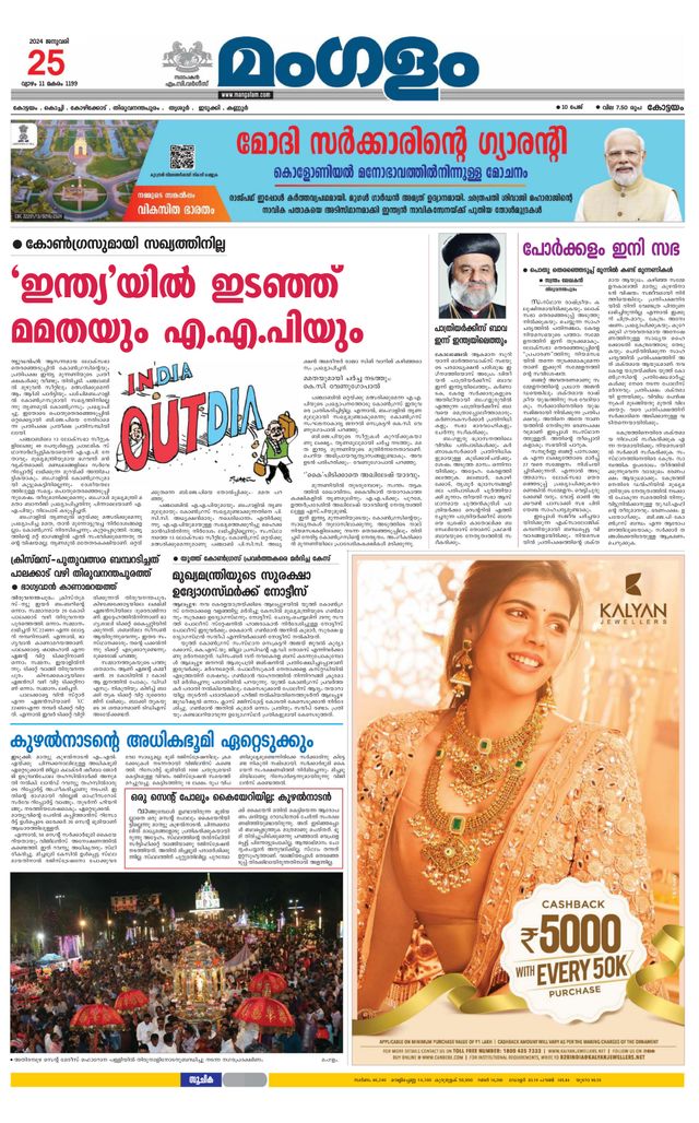 Mangalam Daily Pathanmthitta