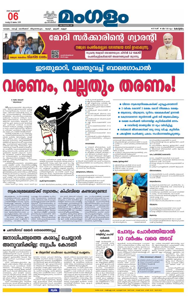 Mangalam Daily Pathanmthitta