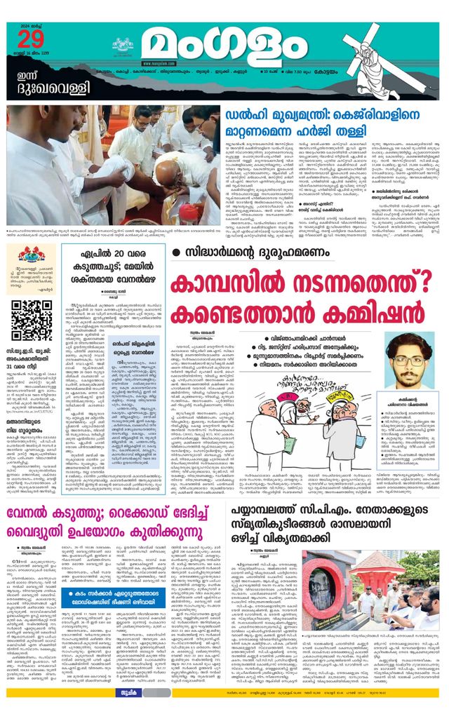 Mangalam Daily Pathanmthitta