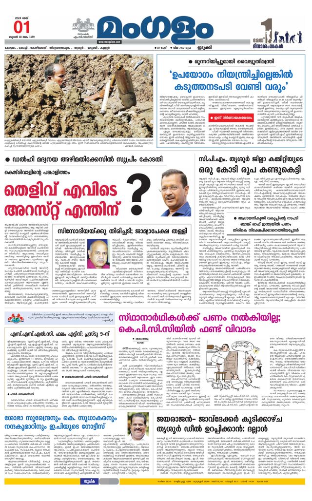 Mangalam Daily Pathanmthitta
