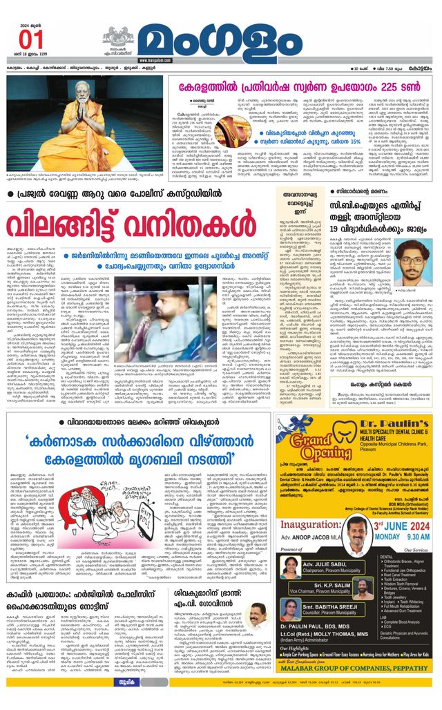 Mangalam Daily Pathanmthitta