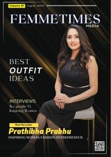Femmetimes Magazine August Edition - exclusive Interview With Prathibha Prabhu Fashion Entrepreneur 