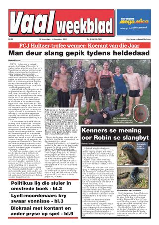 Vaal Weekblad - December 02, 2022 Vaal Weekblad Cover - December 02, 2022 Edition