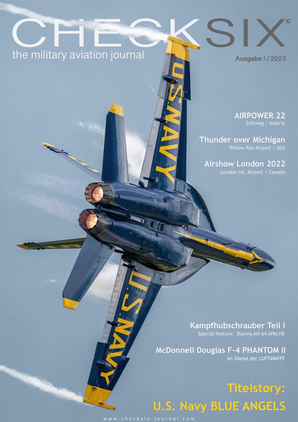 CHECKSIX - The Military Aviation Journal Deutsch Ausgabe I / 2023