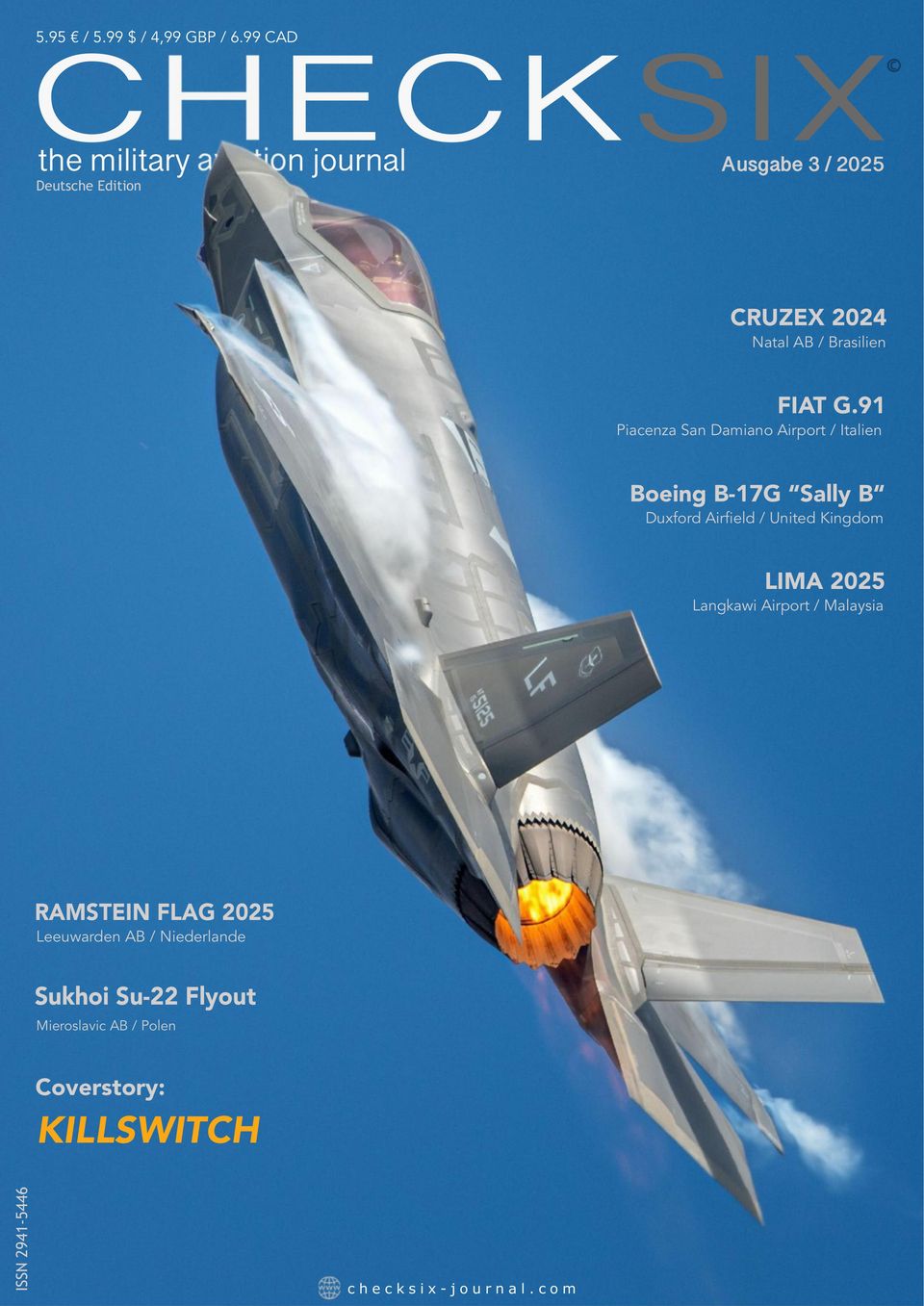 CHECKSIX - The Military Aviation Journal Deutsch Ausgabe 3 / 2025