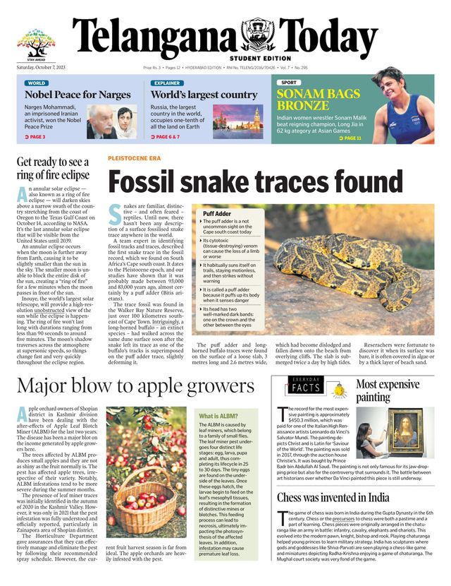 Telangana Today - School Edition