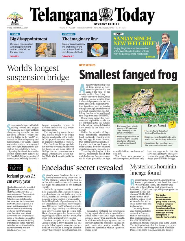 Telangana Today - School Edition