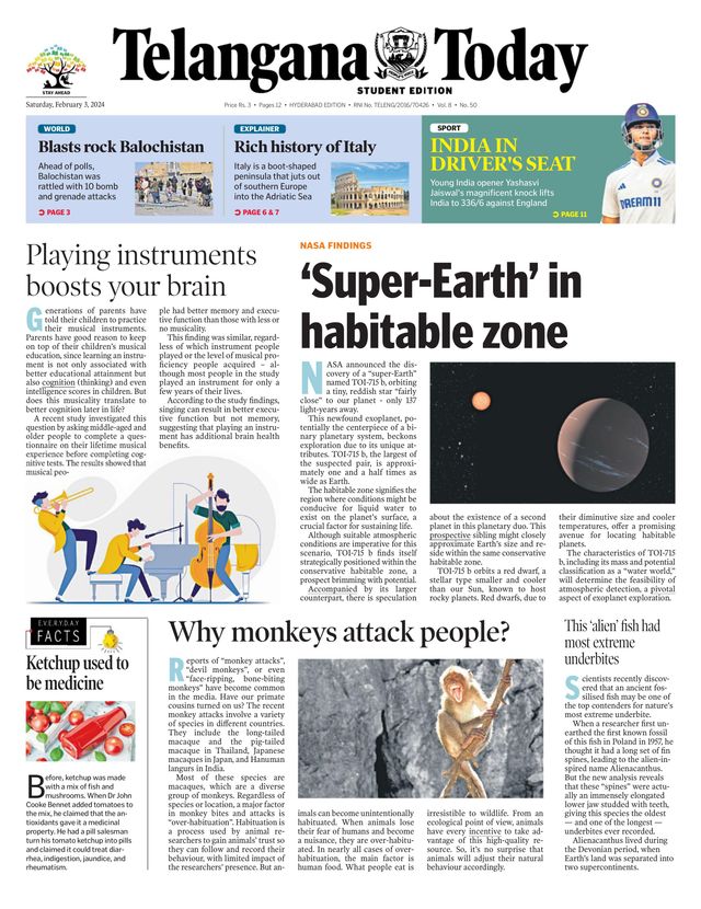 Telangana Today - School Edition