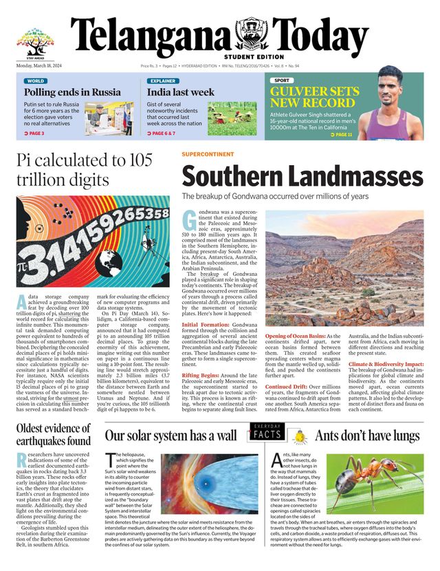 Telangana Today - School Edition