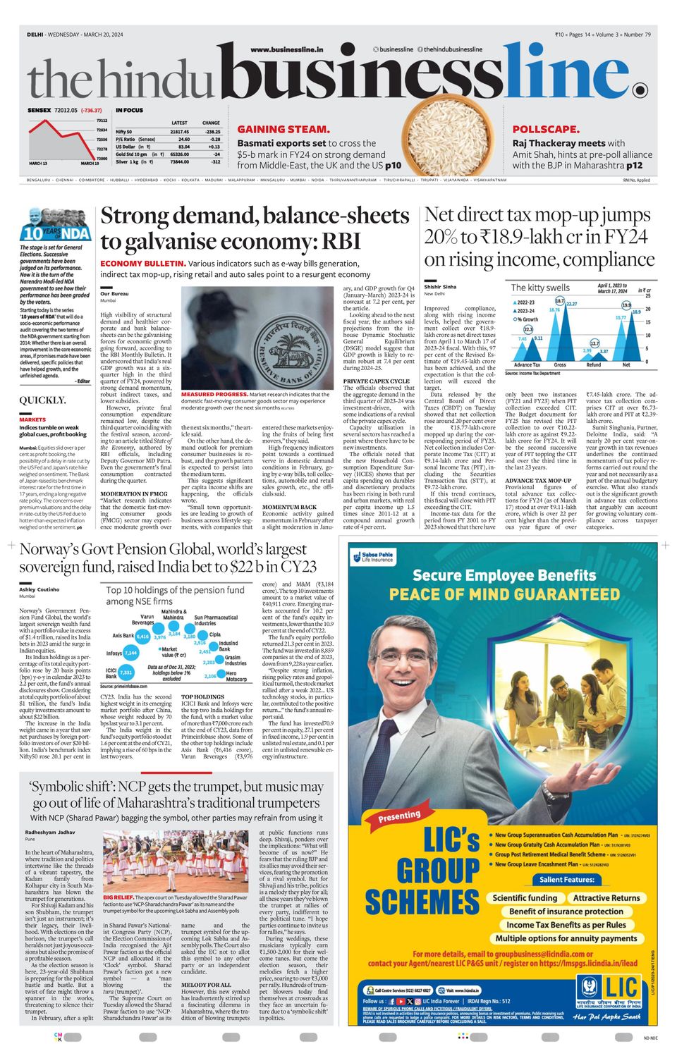 The Hindu Business Line Delhi Newspaper - Get your Digital Subscription